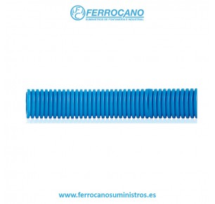 TUBO PVC CORRUGADO 23 AZUL (50 METROS)