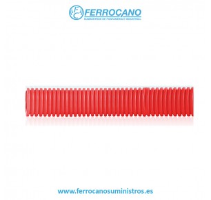 TUBO PVC CORRUGADO 23 ROJO (50 METROS)