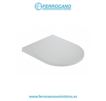TAPA INODORO SUSPENDIDO CORAL CON CAÍDA AMORTIGUADA BLANCO 51696