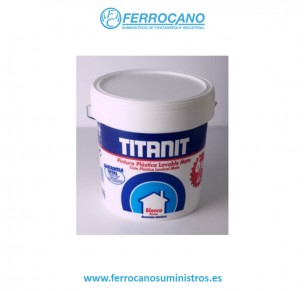 PINTURA PLÁSTICA TITANIT BLANCA 750ML MATE