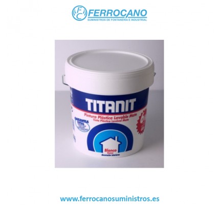 PINTURA PLÁSTICA TITANIT BLANCA 750ML MATE