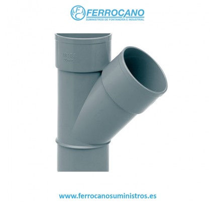 INJERTO SIMPLE PVC S/D 110-45º