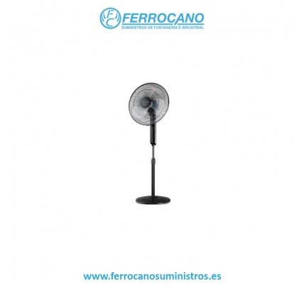 VENTILADOR PIE SONEDAS 45W 40CM 3 VELOCIDADES NEGRO