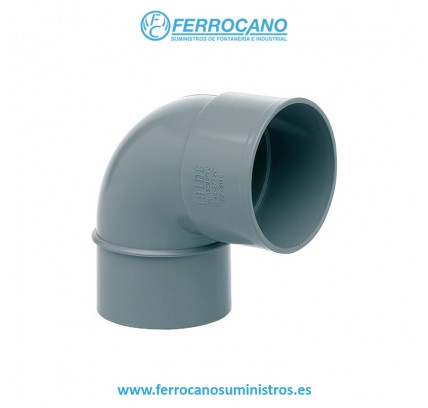 CODO PVC S/D 90-87º