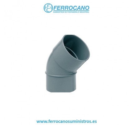 CODO PVC S/D 160-45º