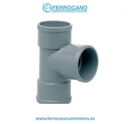 INJERTO SIMPLE PVC S/D 125-87º H-H