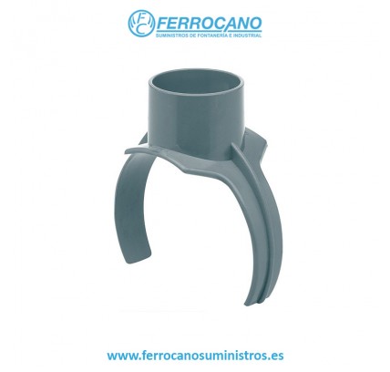 INJERTO TUBO ABRAZADERA PVC S/D 110-125-50