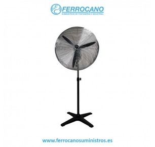 VENTILADOR PIE INDUSTRIAL MASTER 75CM OSCILANTE 123W FS-75