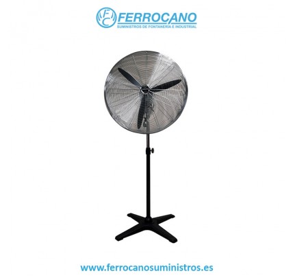 VENTILADOR PIE INDUSTRIAL MASTER 75CM OSCILANTE 123W FS-75