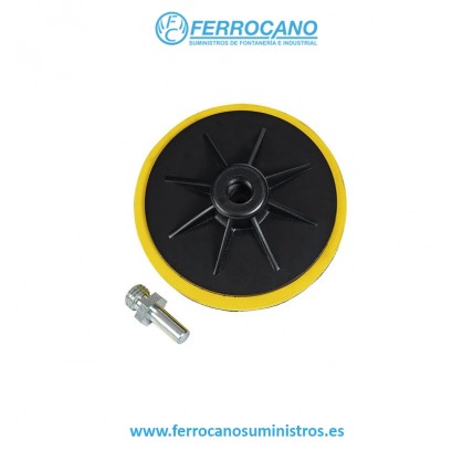 PLATO VELCRO AMOLADORA Y TALADRO 115X14MM