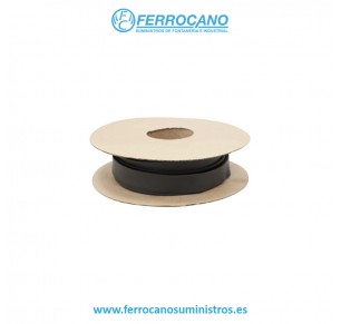 TUBO TERMORETRACTIL POLIOLEFINA 19MM NEGRO ROLLO (ROLLO 6 METROS)