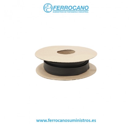 TUBO TERMORETRACTIL POLIOLEFINA 19MM NEGRO ROLLO (ROLLO 6 METROS)