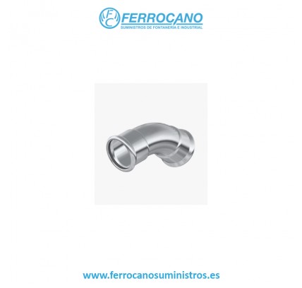 CURVA INOX PRESS 22-45º H-H A-316