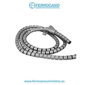 CINTA HELICOIDAL CABLES 20MM 2.5MT GRIS 16720