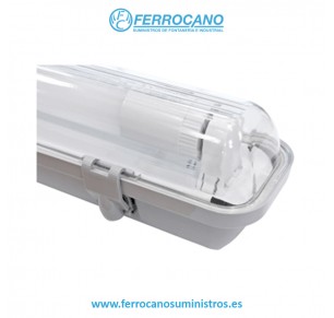 PANTALLA ESTANCA HEPO LED CON TUBO 1X18W 6000K