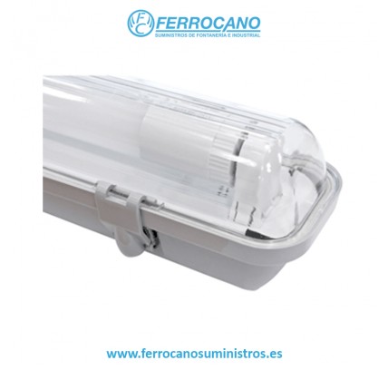 PANTALLA ESTANCA HEPO LED CON TUBO 1X18W 6000K