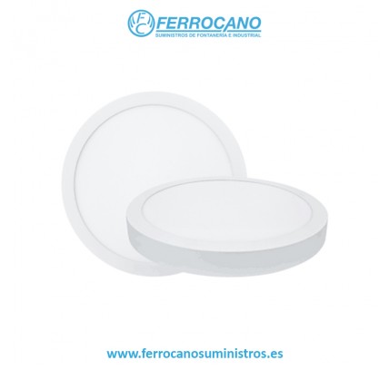 FOCO DOWN LIGHT LED SUPERFICIE HEPO 28W REDONDO BLANCO