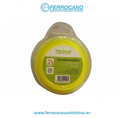 HILO DESBROZADORA 3MM NATUUR 10MT REDONDO