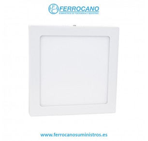 FOCO DOWN LIGHT LED SUPERFICIE HEPO 28W CUADRADO BLANCO 6000K 47923