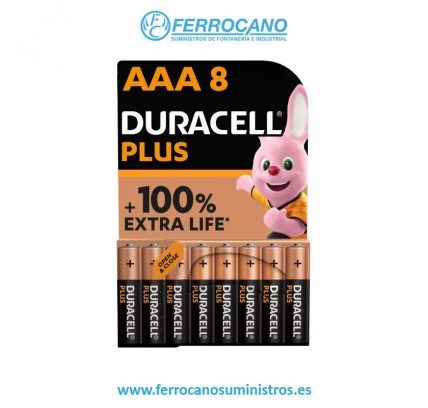 PILA DURACELL PLUS POWER AAA LR03 (8 UDS)