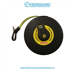 CINTA METRICA MEDID FIBRA 30 METROS 15MM FLUOR