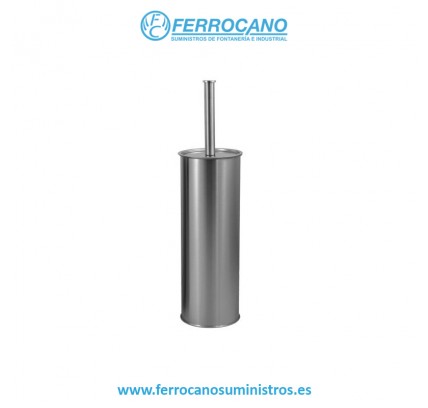 ESCOBILLERO INOX SATINADO SOPORTE PARED