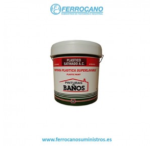 PINTURA PLASTICA SATINADO BLANCO 15LT