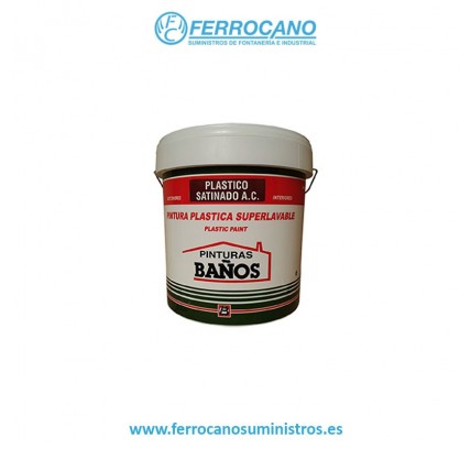 PINTURA PLASTICA SATINADO BLANCO 15LT