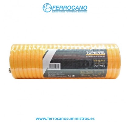 MANGUERA AIRE ESPIRAL FLEXIBLE POLIURETANO 6,5X10MM NIVEL 10 METROS