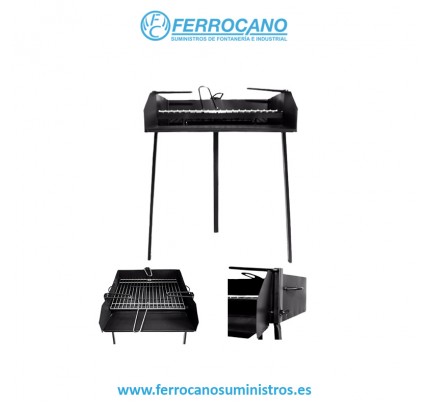 BARBACOA NEGRA RECTANGULAR 50X70 B.L.