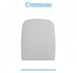 TAPA INODORO GALA STREET SQUARE AMORTIGUADA BISAGRA INOX BLANCO 51323