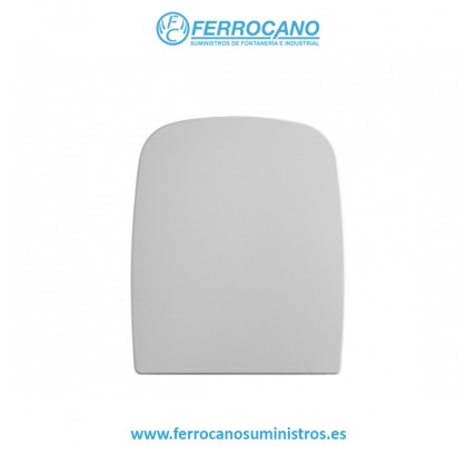 TAPA INODORO GALA STREET SQUARE AMORTIGUADA BISAGRA INOX BLANCO 51323