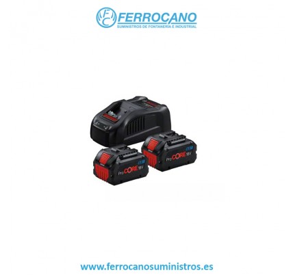 PACK BATERIA PROCORE + CARGADOR BOSCH 1GAL1880CV + 2X5,5AH