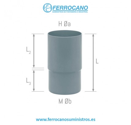 MANGUITO ALARGADOR H-M TUBO PVC 110