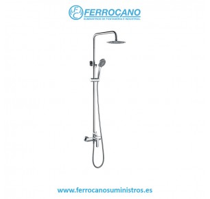 COLUMNA DUCHA MONOMANDO IMEX URAL CROMO BDG040