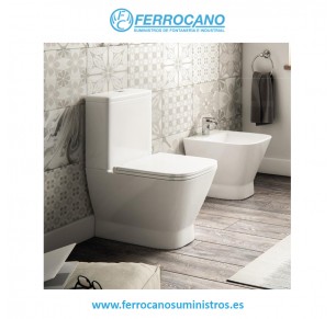 INODORO RHODAS COMPACTO S/DUAL TANQUE+ASIENTO+TAPA SLIM AMORTIGUADA BLANCO BRILLO