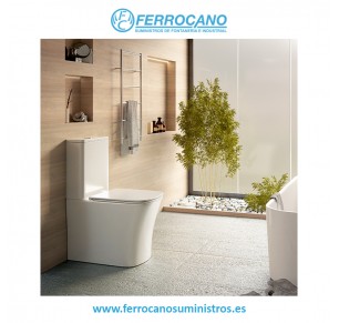 INODORO NIKKO COMPACTO S/DUAL TANQUE+ASIENTO+TAPA SLIM AMORTIGUADA BLANCO BRILLO