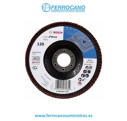 DISCO LAMINAS BOSCH 115X22 GR-120