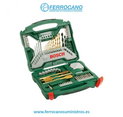 JUEGO BROCAS BOSCH 70PZ TITANIUM PLUS