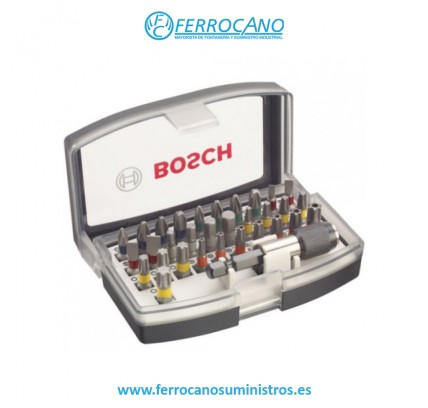 JUEGO PUNTAS ATORNILLAR BOSCH 32 PZAS