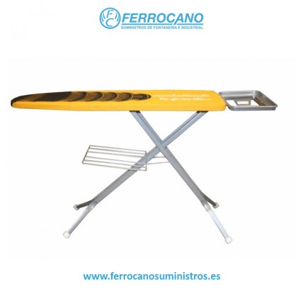 TABLA PLANCHAR VIVAHOGAR REGULABLE ALTURA CON REJILLA GRANADA 120X38CM