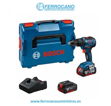 TALADRO ATORNILLADOR BOSCH GSB 18V-55 + 2 BAT 3AH + L-BOXX