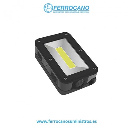 LINTERNA PORTÁTIL RECARGABLE HEPO PROYECTOR 5W+ 3W