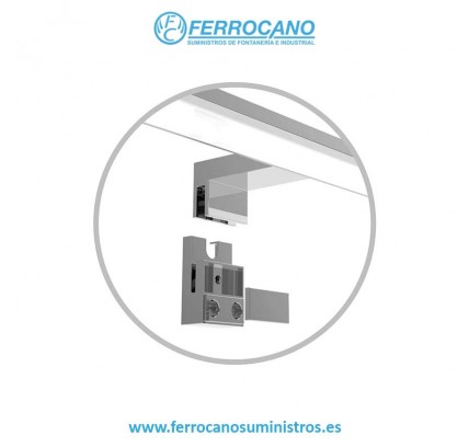 APLIQUE ESPEJO BAÑO LED LAKSA 8W LUZ NEUTRA 4000K