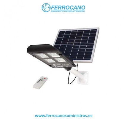 FAROLA SOLAR LED CALLE HEPO 100W 1300LM 6400K 312505