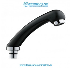 MANGO DUCHAFLEX PARA PELUQUERÍA M 3/8” NEGRO 8700