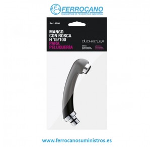 MANGO DUCHAFLEX PARA PELUQUERÍA M 3/8” NEGRO 8700