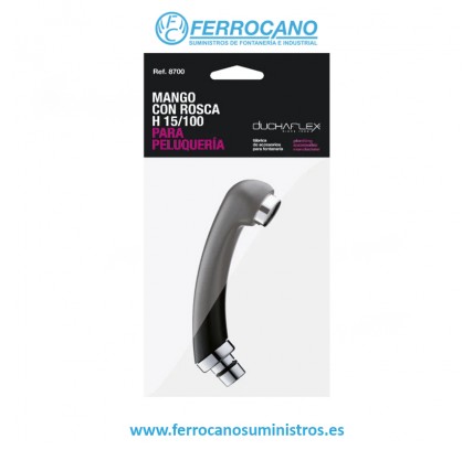 MANGO DUCHAFLEX PARA PELUQUERÍA M 3/8” NEGRO 8700