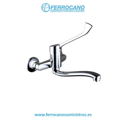 MONOMANDO FREGADERO MURAL S12 URBAN CLEVER CROMO 99246