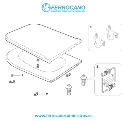 TAPA INODORO GIRALDA BLANCA ROCA A801461004
